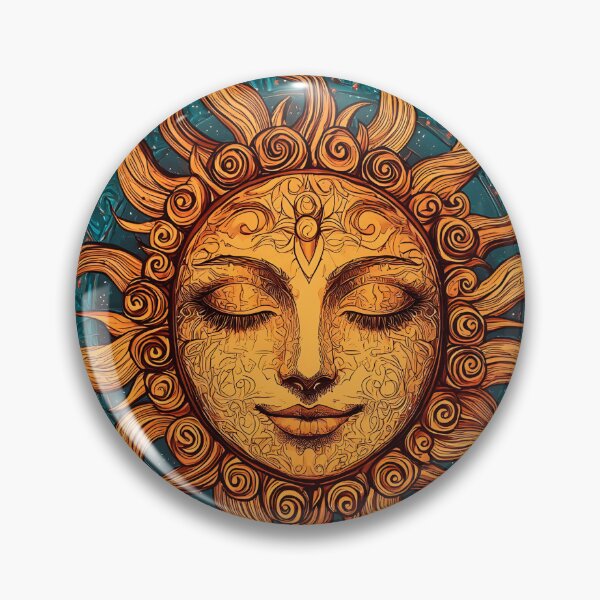 Item preview, 3d Render Of Celestial Sun Face, Electric designed and sold by Checho30.