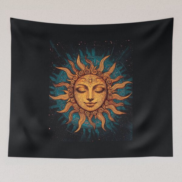 Item preview, 3d Render Of Celestial Sun Face, Electric designed and sold by Checho30.