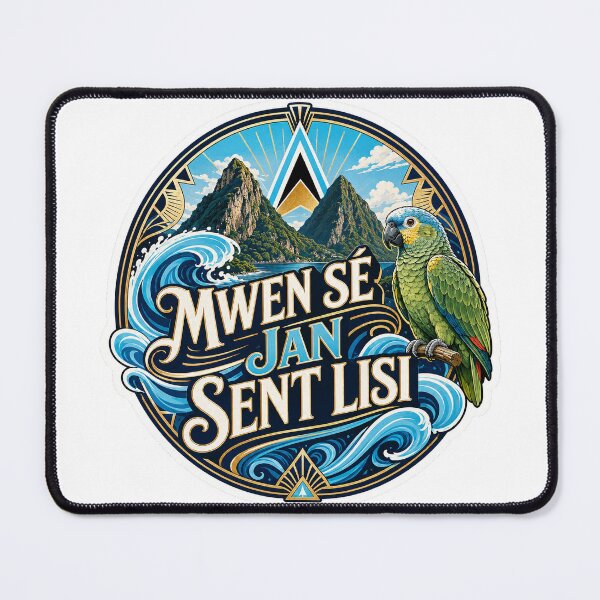 Item preview, MWEN SÉ JAN SENT LISI — Proud Saint Lucian designed and sold by CaribChroma.