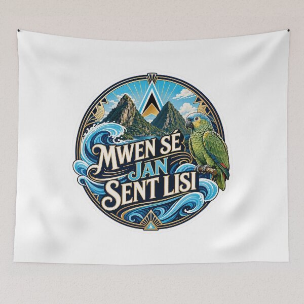 Item preview, MWEN SÉ JAN SENT LISI — Proud Saint Lucian designed and sold by CaribChroma.