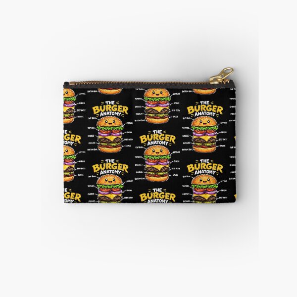 Item preview, Cute burger anatomy illustration for food lovers designed and sold by rafaeltto.