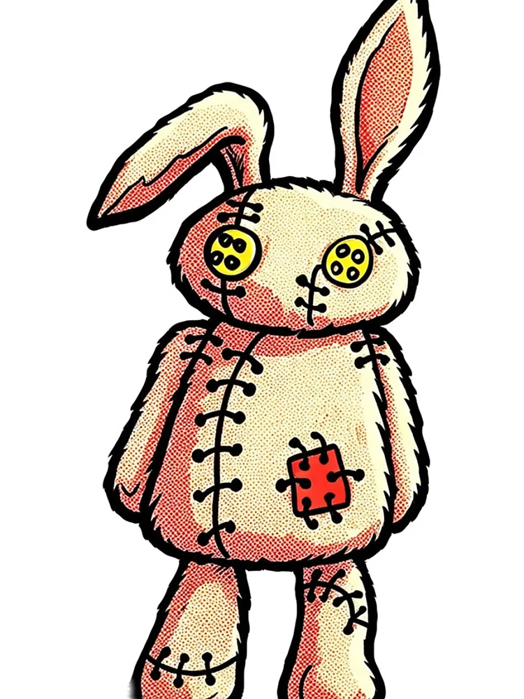 Thumbnail 4 of 4, iPhone Case, Raggedy Ragdoll Rabbit designed and sold by Glenbobagins.