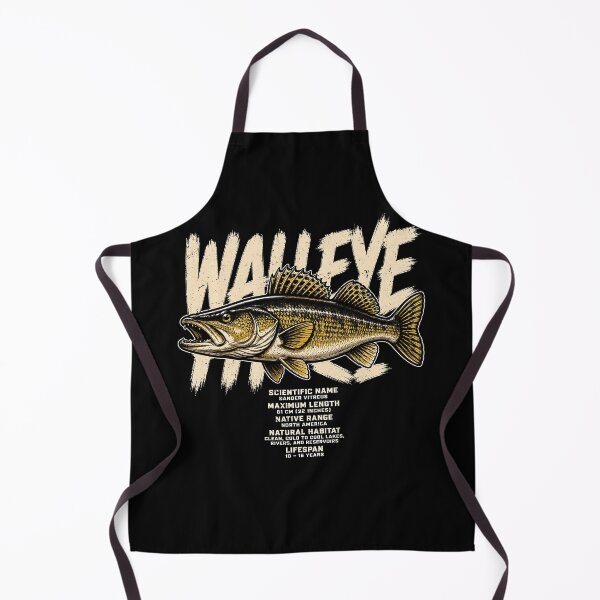 Item preview, Vintage walleye fish illustration with scientific details designed and sold by rafaeltto.