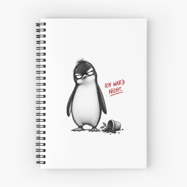 Artikelvorschau, ICH WAR’S NICHT. – Genervter Pinguin | Deutscher Humor entworfen und verkauft von UnglaublichGut.