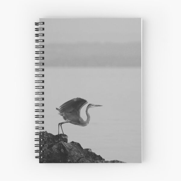 Item preview, Lone Heron Preparing for Takeoff by the Lake designed and sold by EssaVernice.