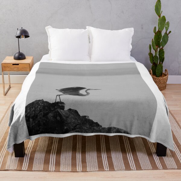 Item preview, Lone Heron Preparing for Takeoff by the Lake designed and sold by EssaVernice.