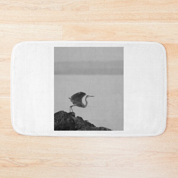 Item preview, Lone Heron Preparing for Takeoff by the Lake designed and sold by EssaVernice.