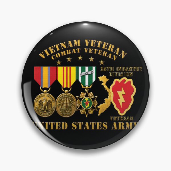 Item preview, Army - Vietnam  Vet - w Medals - VN - 25th Infantry Division - 3D Enhanced X 300 designed and sold by Military Insignia Products.