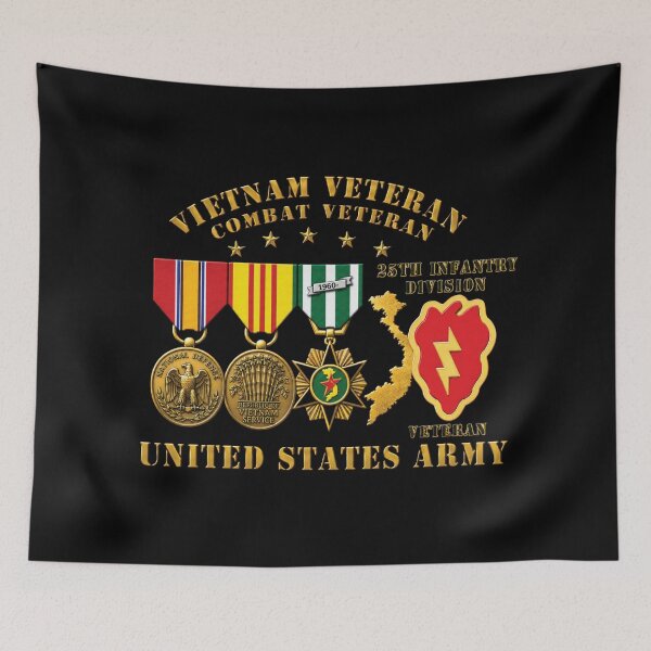 Item preview, Army - Vietnam  Vet - w Medals - VN - 25th Infantry Division - 3D Enhanced X 300 designed and sold by Military Insignia Products.