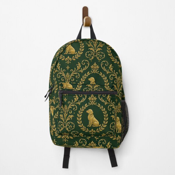Item preview, Golden Retriever Monogram Luxury Damask Pattern Design designed and sold by Rod & Retriever.
