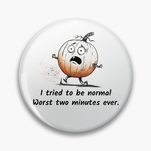 Item preview, Anxious Pumpkin Halloween | Funny Sarcastic Humor designed and sold by FMproject.
