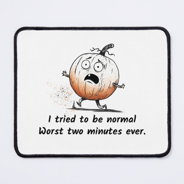 Item preview, Anxious Pumpkin Halloween | Funny Sarcastic Humor designed and sold by FMproject.