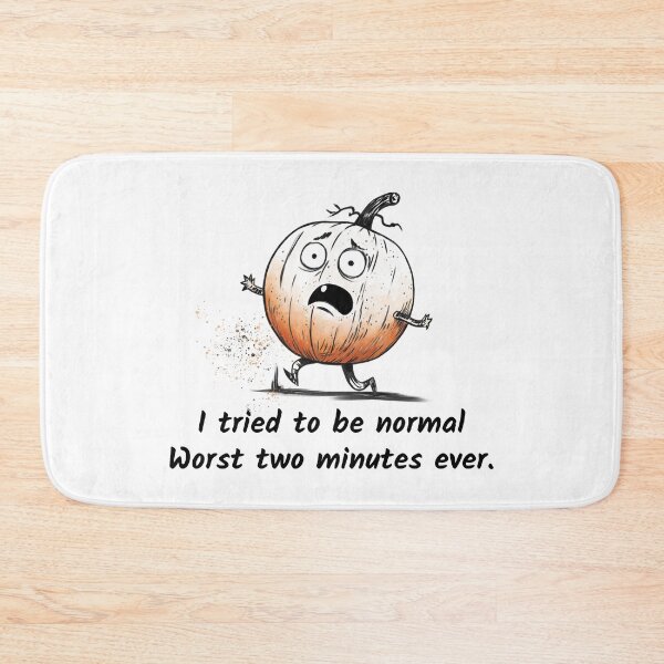 Item preview, Anxious Pumpkin Halloween | Funny Sarcastic Humor designed and sold by FMproject.