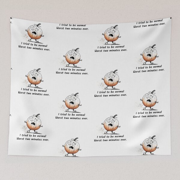 Item preview, Anxious Pumpkin Halloween | Funny Sarcastic Humor designed and sold by FMproject.