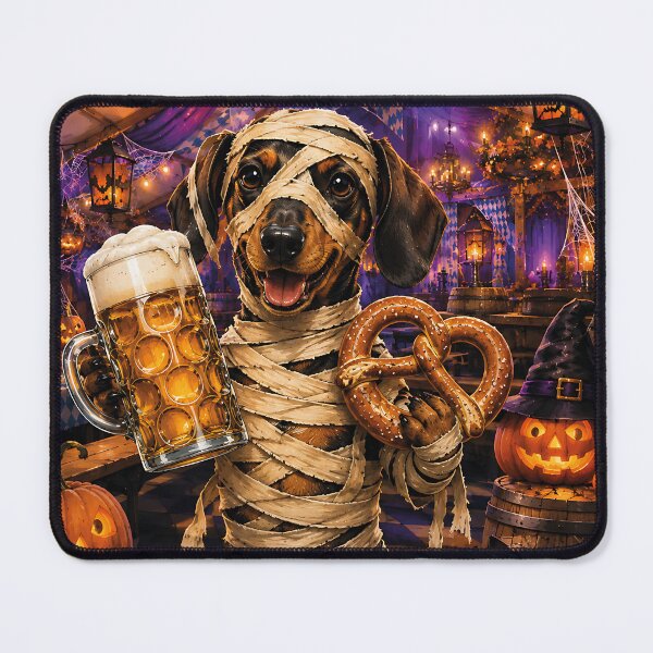 Item preview, Mummy Dachshund at Halloween Oktoberfest designed and sold by Nomad-Paws.