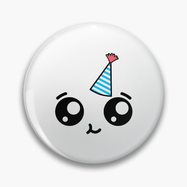 Item preview, Cute kawaii happy face – birthday hat designed and sold by BlushyPrint.
