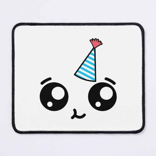 Item preview, Cute kawaii happy face – birthday hat designed and sold by BlushyPrint.