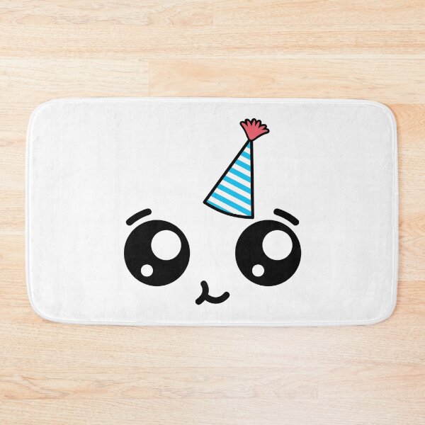 Item preview, Cute kawaii happy face – birthday hat designed and sold by BlushyPrint.