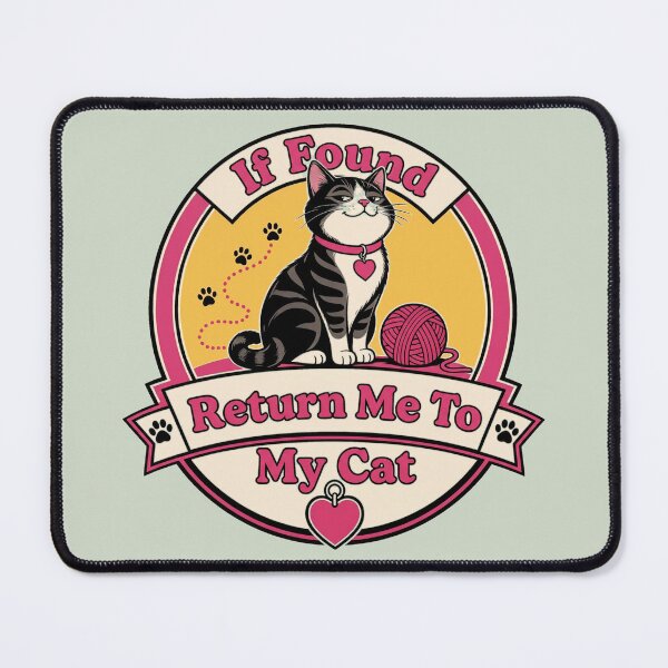 Item preview, If Found Return Me To My Cat Funny Smug Cat designed and sold by JumpJammiesTees.