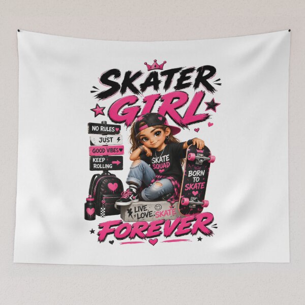 Item preview, Skater Girl Forever designed and sold by KLERIKSTORE.