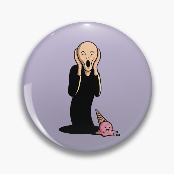 Item preview, Munch The Scream Dropped Ice Cream Cone Funny Art History Parody designed and sold by Rare By Hero.