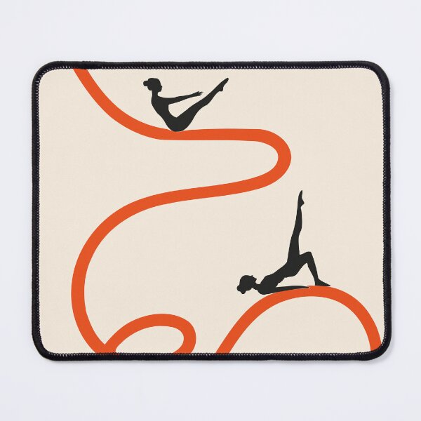 Item preview, Pilates Art Print | Minimalist Fitness Art | Modern Woman Exercise Print | Pilates Lover Gift designed and sold by Studio pod Burom.