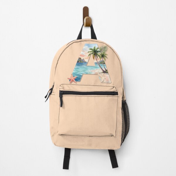 Artikelvorschau, Küstenmotiv mit Initialen A, Monogramm, Ozeanstrand, personalisiertes Design entworfen und verkauft von Sea Gem.