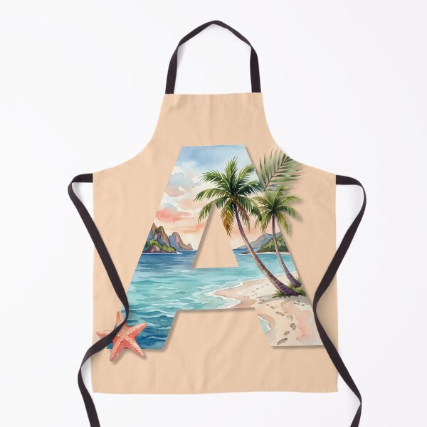 Item preview, Coastal Initial A Monogram Ocean Beach Personalized Design designed and sold by Sea Gem.