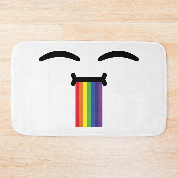 Item preview, Cute kawaii happy drooling rainbow face designed and sold by BlushyPrint.