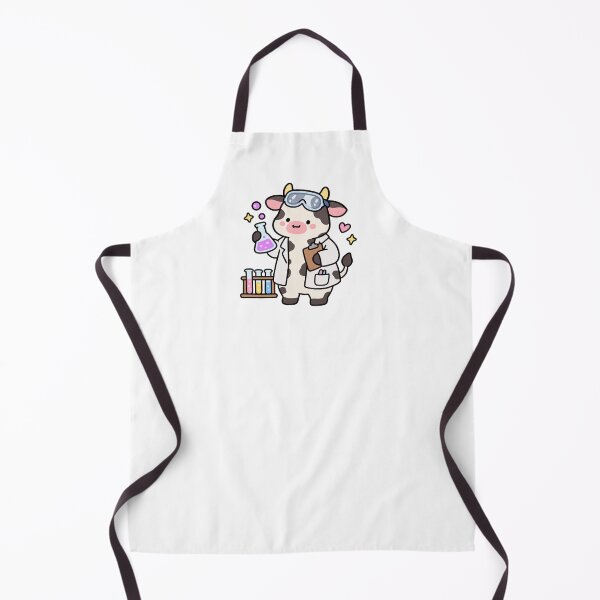 Item preview, Cute Cow Scientist in a Kawaii Chemistry Lab designed and sold by EntropyThreads.