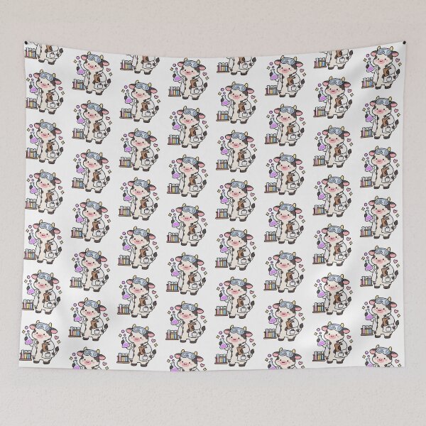 Item preview, Cute Cow Scientist in a Kawaii Chemistry Lab designed and sold by EntropyThreads.