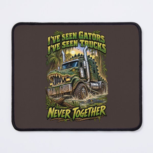 Item preview, Gator Truck Born In The Bayou Funny Trucker Art designed and sold by NomadForge.
