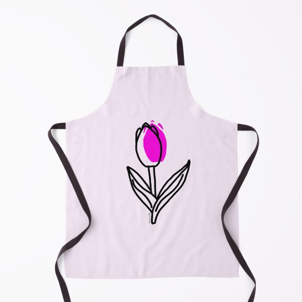 Item preview, Minimalist Pink Tulip Illustration designed and sold by Dyche Studio.