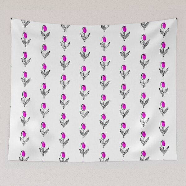 Item preview, Minimalist Pink Tulip Illustration designed and sold by Dyche Studio.