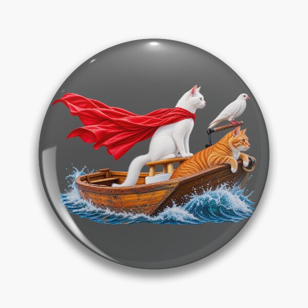 Item preview, Funny Nautical Cat Adventure T-shirt designed and sold by WAJIHLZ.