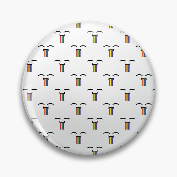 Item preview, Cute kawaii happy drooling rainbow face pattern designed and sold by BlushyPrint.