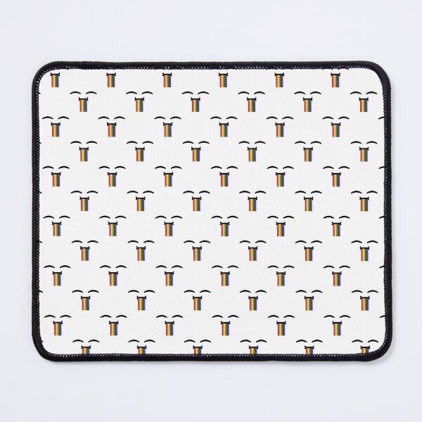 Item preview, Cute kawaii happy drooling rainbow face pattern designed and sold by BlushyPrint.