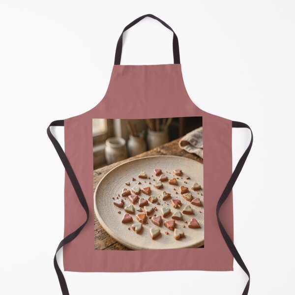 Item preview, Rustic Ceramic Hearts on Textured Clay Plate designed and sold by Breezes-of-Ida.