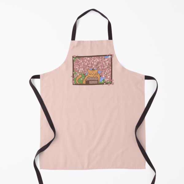 Item preview, Orange kitty in spring blossoms designed and sold by noot patoot.