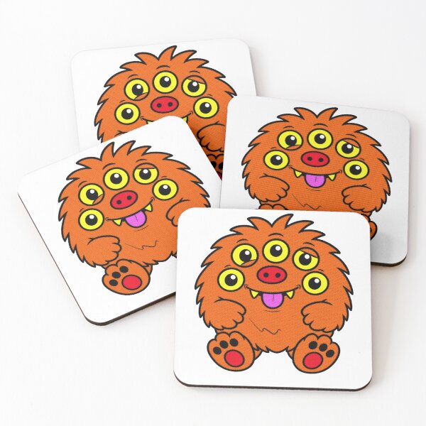 Item preview, Blinky the Five-Eyed Fuzzy Monster designed and sold by ben.comictell.