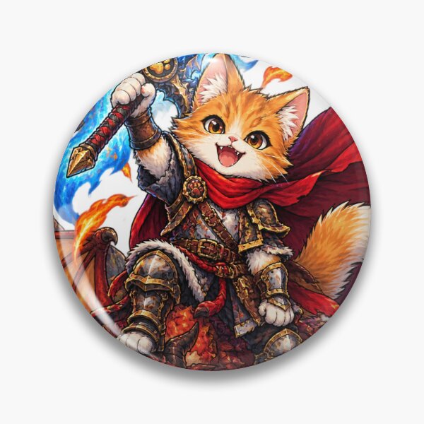 Item preview, Dragon Slayer Kitten – Anime Fantasy Warrior designed and sold by WelLarsDigitals.