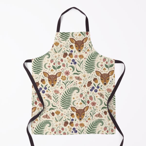 Item preview, Woodland Deer Strawberry Botanical Seamless Pattern Nature Cottagecore designed and sold by Pick&Grin.