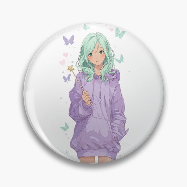 Item preview, Sweet Magical Anime Girl Illustration  designed and sold by LC&LCPlatform.