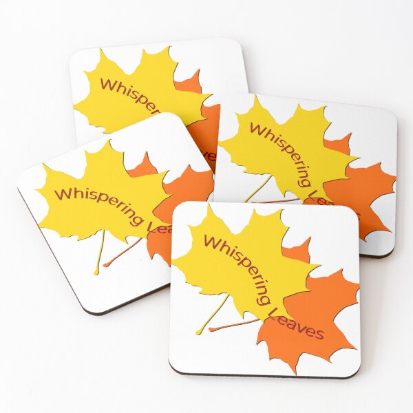 Item preview, Aesthetic Autumn Maple Leaves Graphic with Whispering Leaves Typography 2 designed and sold by ZorianArt.
