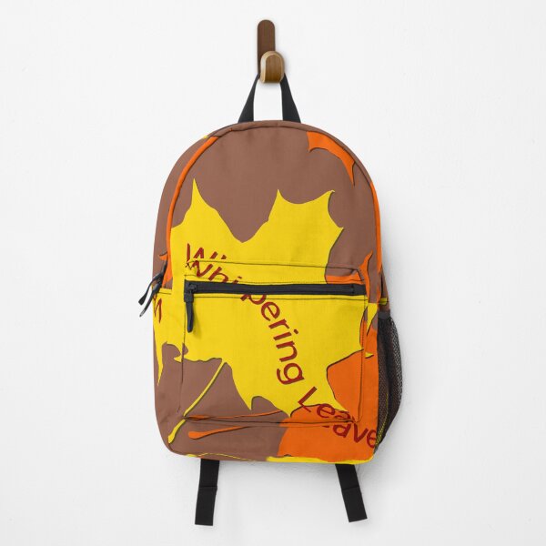Item preview, Aesthetic Autumn Maple Leaves Graphic with Whispering Leaves Typography 2 designed and sold by ZorianArt.
