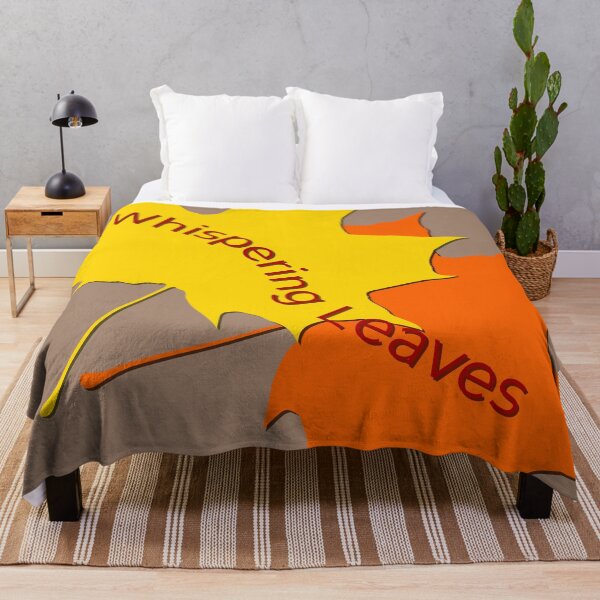 Item preview, Aesthetic Autumn Maple Leaves Graphic with Whispering Leaves Typography 2 designed and sold by ZorianArt.