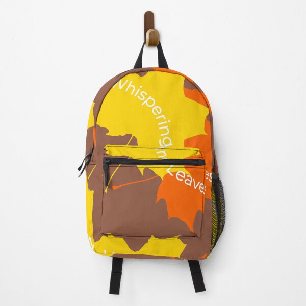 Item preview, Aesthetic Autumn Maple Leaves Graphic with Whispering Leaves Typography designed and sold by ZorianArt.