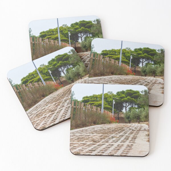 Item preview, Rural Pathway Through Greenery with Wooden Fence and Vegetation designed and sold by Nmallia.