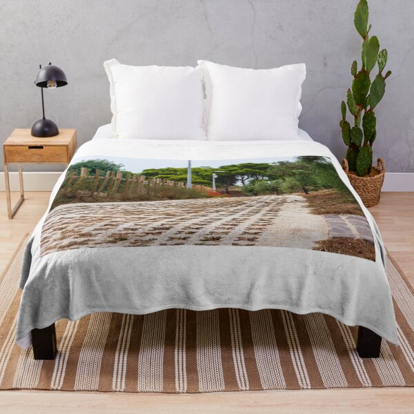 Item preview, Rural Pathway Through Greenery with Wooden Fence and Vegetation designed and sold by Nmallia.