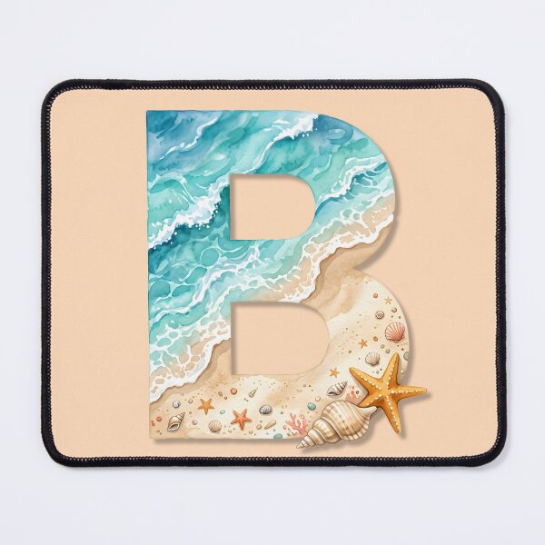 Item preview, Coastal Initial B Monogram Ocean Beach Personalized Design designed and sold by Sea Gem.